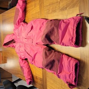 Pink snowsuit girls size 6, 6x